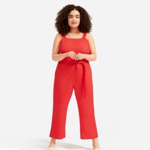 Everlane The Square Neck Linen Jumpsuit